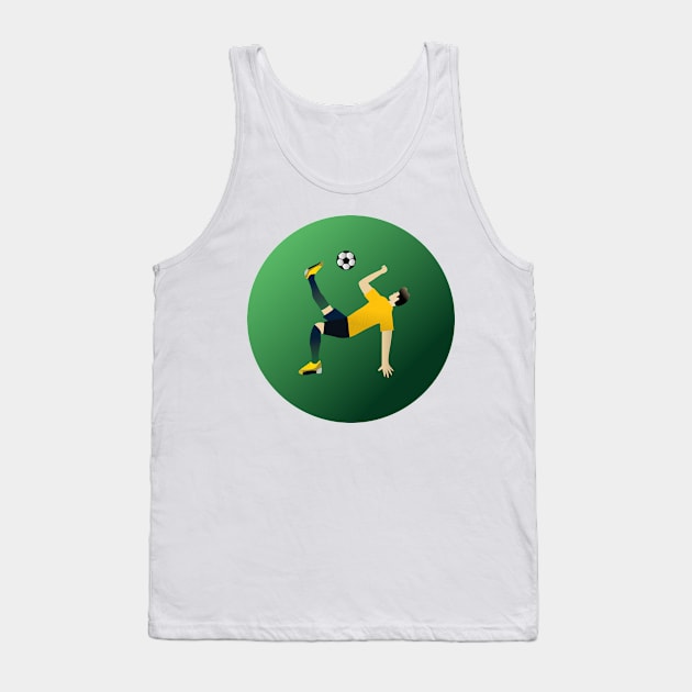 A man silhouette playing soccer Tank Top by zaiynabhw